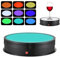 Andoer Drehteller Elektrisch, Displayständer Elektrischer 360° drehbarer, elektrischer Drehteller für die Fotografie mit RGB-Licht, Fernbedienung für Produktdisplays Live-Videoshows, 60kg Tragkraft