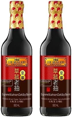 Lee Kum Kee Sojasauce Mushroom Premium – Würzsauce mit Pilzgeschmack – 1 x 500 ml (Packung mit 2)