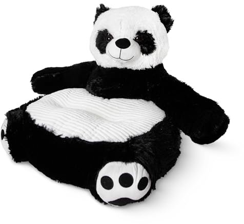 MKS Panda Plüschstuhl, Kindercouch weiche Plüschpanda Kindersofa Kleinkind Baby Armlehne Stuhl Lounge für Jungen und Mädchen Kindersofa Stuhl, Kleinkind Begleiter zum Lesen, Entspannen und Kuscheln
