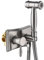 Bidet Tap Sprayer Wall Mounted Toilet Kit Single-Handle Dual Mode Spray Set Bidet Faucet Bathroom Bidet Shower Toilet Bidet Sprayer Gun Bathroom-Nickel-