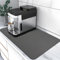 Coffee Mat Super Absorbent Drying Mat Coffee Bar Accessories Match with Waterproof Rubber Backing Fit Under Coffee Maker Coffee Machine Coffee Pot Coffee Bar Accessories (Dark Gray, 30×50cm)