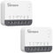 SONOFF ZBMINIR2 Zigbee Smart Schalter 2 Pack, Zigbee 3.0 Lictschalter, Zigbee Smart Switch Funktioniert mit Alexa & Google Home, Zigbee Hub Erforderlich, Neutralleitung Erforderlich