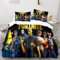 Zifarm Gaming Jeu Housse de Couette 2 Personnes 220x240 Adulte Gamer Fortnite Parures de Lit Or 3D Imprimé en Polyester