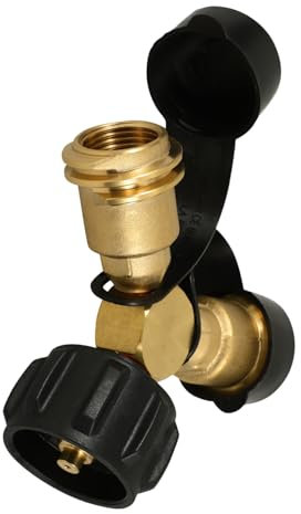 Happyyami Verteiler Für Flüssiggastank Y-Adapter Anschlusssatz Für Wohnmobil Feuerstelle Brenner