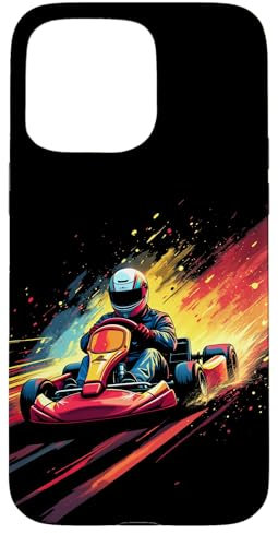 Kartfahren, Motorsport Hülle für iPhone 15 Pro Max