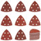 120 Stück Schleifpapier Dreieckschleifer 90x90x90mm Dreieckschleifer Schleifpapier 6 Loch Klett Schleifpapier Dreieck Schleifpapier für Dreieckschleifer (40 60 80 120 180 240 320 400 Körnung)