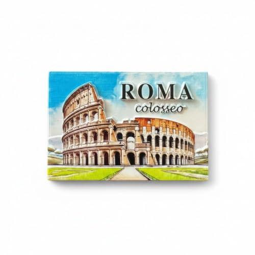 Magnet Souvenir Rom Italien, Berühmte Reliefdenkmäler, Kolosseum Trevi Brunnen St. Peters-Platz Spanien, Touristische Dekoration, Souvenir