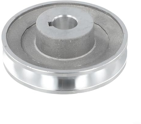 Aluminium-Rillen-Motor-Riemenscheibe mit 100 mm Durchmesser und 13 mm Riemen, für Luftkompressoren und Pumpen, passend für Bohrung mit 6 mm oder 8 mm Keilnut für präzise Riemenantriebsleistung in