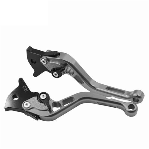 Einstellbarer Kupplungshebel Verstellbarer Brems- und Kupplungshebel für Gilera für Runner 50, 125 VX ST, 180, 200 VXR, FXR Motorräder(Gray 147mm)