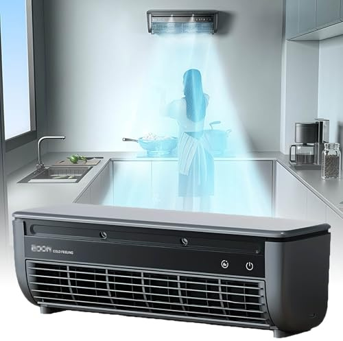 Climatiseur portable avec chargement sans fil – Installation murale pour cuisine, chambre à coucher et bureau