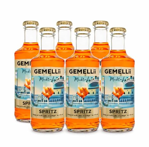 GEMELLii Spritz Low-Alcohol Cocktail, *alc. 1.0% vol, Ready to Drink, 6 x 200 ml