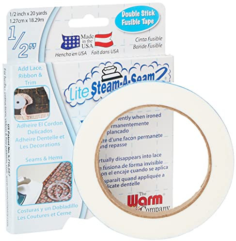 Warm Company Lite Steam-A-Seam Double Stick Fusible Web, mehrfarbig, 1,49 x 12,19 x 15,74 cm