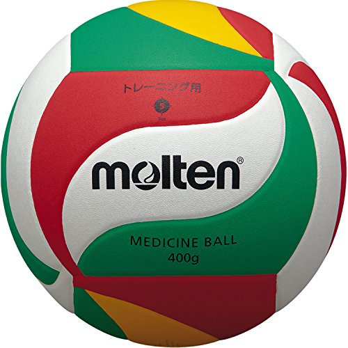 molten Volleyball V5m9000-M Ball, Weiß/Grün/Rot/Gelb, 5
