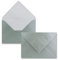 50x Briefumschläge B6-17,6 x 12,5 cm - Silber - Nassklebung mit spitzer Klappe - 90 g/m² - Für Hochzeit, Gruß-Karten, Einladungen