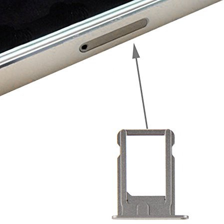 iPartsBuy pour iPhone 5S Porte-cartes SIM d origine (Gris)
