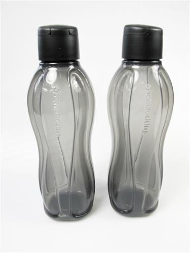 Tupperware to Go Eco 1,0L schwarz (2) C138 Trinkflasche Easy Ökoflasche 16907