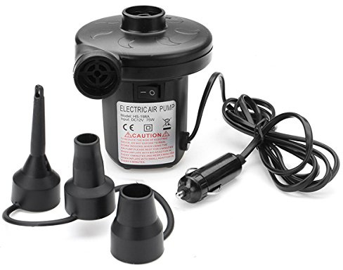 Alamor 12V DC Bomba de Aire eléctrico para Inflable colchón de Aire Camas Barco Juguete balsa Piscina
