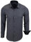 Subliminal Mode - Chemise Homme Bicolore uni Manches Longues Coupe Slim Business RN44,L,Gris