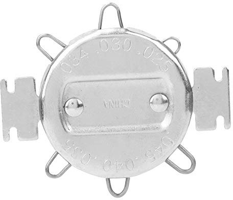 Spark Plug Gap Gauge, Dual Marked metric inch,Metal Feeler Gauge Gap Adjustment Measuring Tool,measure and adjust spark plug gap