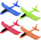 Queta 4 Packs Airplane Glider, Hand Throwing Foam Aircraft, Manual Throwing Plane, Hand Launch Airplane, Outdoor Hand-Throwing Toy Plane, Foam Airplane for Boys & Girls (Modell 1)