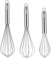 Set di fruste da cucina in acciaio inox da 20,3 cm, 25,4 cm, 30,5 cm, frusta a palloncino per cucinare, sbattere, mescolare, frullare, mescolare, confezione da 3