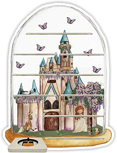 Farbklecks-Collection Musikboxregal Schneekugel - passend für Toniebox - Regal mit Platz für Box sowie 50-55 Figuren