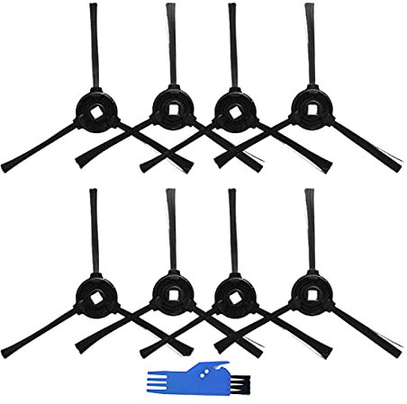 ZRF Lot de 8 brosses latérales pour aspirateur robot Hosome V701S, 1 brosse de nettoyage