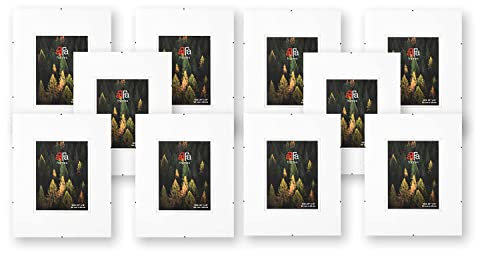 aFFa frames Rahmenloser Bilderhalter mit Clips für Fotos und Poster, the frame, Posterrahmen, Plexiglas, HDF, bilderrahmen 10x15 cm | Set 1 Packung mit 10 Stück