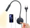 Leselampe Wandmontage LED Wandleuchte mit Touch Schalter Dimmbar Schwanenhals Lampe, Leselicht Wand mit USB-Anschluss, Bettlampe Wandlampe Innen mit Stecker und Kabel für Schlafzimmer Bett Kopfteil