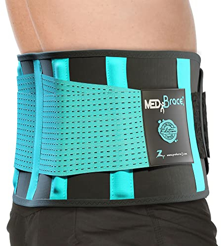 MEDiBrace Lower Back Support Belt, Lumbar Brace, Sciatica Pain Relief | Orthopaedic waist compression for scoliosis, disc support, lifting at work and daily posture support for men and women