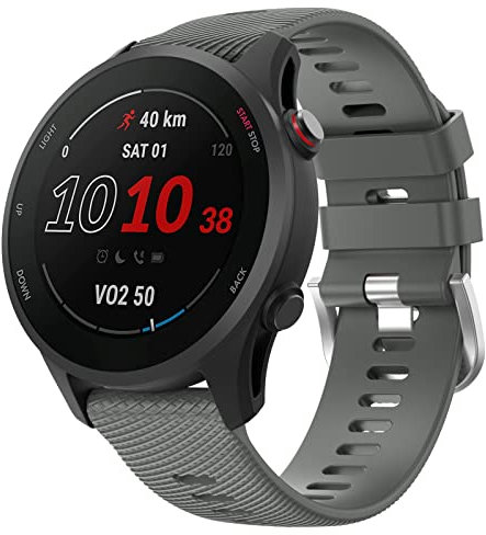 MYSNBKN Forerunner 255 Armband/255 Music Armband, 22mm Ersatzarmband aus weichem Silikon für Venu 2/Vivoactive 4