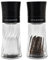 Cole & Mason H312103 Warwick Black Salt and Pepper Mill Set, Adjustable Grind, Acrylic, 150 mm, Gift Set, Includes 2 x Salt and Pepper Grinders