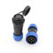 ZBLZGP SD20 Enchufe Impermeable IP68 LED Cable de Alimentación Enchufe Cable Eléctrico Montaje en Panel Conector de Soldadura (Enchufe Directo, 4 Pines)