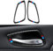 2PCS Auto Tür Schale Rahmen Aufkleber Kohlefaser Trim passt Kompatibel mit BMW 3er E90 E91 E92 E93 2005 2006 2007 2008 2009 2010 2011 2012 Innenraum Zubehör