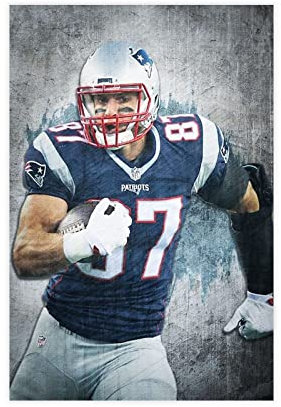 BNVXR Leinwandbild 60 * 90cm Rob Gronkowski Poster Soggiorno Camera da letto Pittura Opera d'arte Senza Cornice