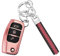 Koaudb Autoschlüssel Hülle Cover Passt für Ford Focus Fiesta Galaxy Kuga C-Max S-Max Mondeo MK4 3 Tasten Schlüsseletui TPU Schlüsselhülle mit Schlüsselanhänger-Lanyard (CL-Frd-3F-P)