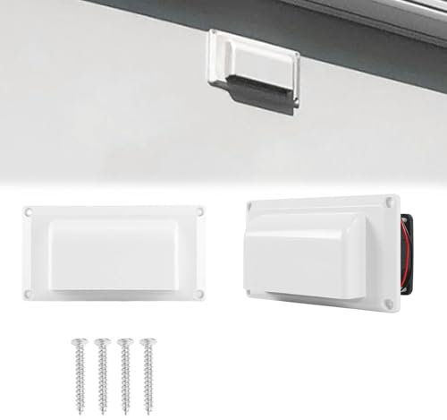 Extractor De Aire Ventilador Lateral Para Rv De 12 V, Rejilla De VentilacióN Interior De 12 V Juego De Ventilador De Escape, Accesorios Para Remolque De Caravana Autocaravana Con Tornillos De Montaje