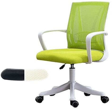 UsmAsk Bürostuhl, Schreibtischstuhl, ergonomischer Tisch und Stuhl, Drehstuhl mit Netzrücken, Bürostuhl, drehbarer Personalstuhl, Heimcomputerstuhl, Spielstuhl (Farbe: Blau), Vollmond (grün)