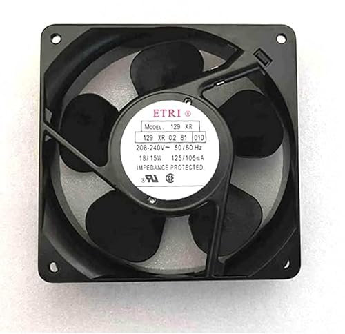 129XR0281010 ETRI 208-240V 120mm Fan - 125/105mA 18/15W 12038 Cooling Fan