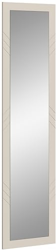 xonox.home Garderobe Notes Spiegel Wandspiegel Dekospiegel Hängespiegel Front Spiegelfläche Korpus sandbeige matt MDF Tiefzieh, ca. 45x180x2 cm