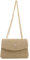 TOFBS Schultertasche für Damen Clutch Stroh Schmetterling Quadratische Strohtasche mit Kette Sommer Umschlag für Sommer Strand Damenreisen Urlaub(Khaki)