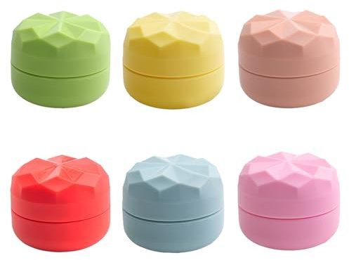 Travel Containers for Toiletries, 20ml Silicone Cream Jars, Refillable Leak-Proof Travel Accessories for Cosmetic Makeup Lotion Face Body Cream