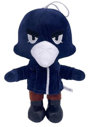 Crow Brawl Wildnis Plüschtier, Crow Brawl Wildnis Kuscheltiere, 22 cm Crow Brawl Wildnis Plüschtier, Geeignet als Geburtstagsgeschenk für Kinder und Erwachsene