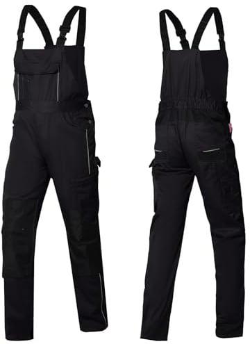 WORK IDEA Herren Stretch-Arbeitslatzhose mit zahlreichen Taschen und Werkzeugtaschen