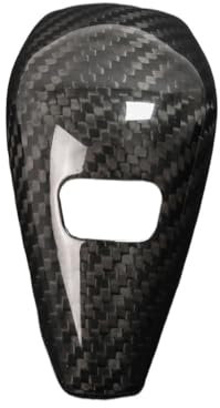 JVEIWAD Schaltknauf aus 100% echter Kohlefaser, kompatibel mit BMW G20 G21 X3 G01 X4 G02 2022 G29 G22 G23 G26 F40 F44 G42 Schaltknaufrahmen Autoinnenraum(Black Carbon)