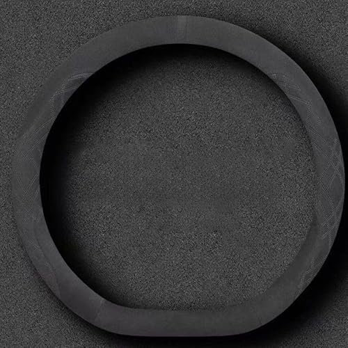 Lenkradbezug Auto für VW T-ROC 2018-2023, Wildleder Auto Lenkradabdeckung Warm rutschfest Lenkradhülle Lenkradschutz,Bla-ck-D Shape