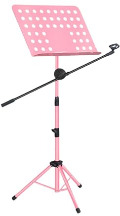 TTETTZ Notenständer für Geigen, Klappbar Und Stabil, Ideal für Anfänger, Rosa