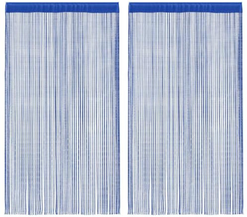 BOWEKAM Home & Garden Fadengardine 2 Stück 100x250 cm blau Möbel Wahl