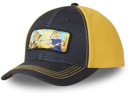 Cap Herren und Damen, Baseball Dragon Ball Z, Orange FIG | Unisex, Erwachsene 55,5-60cm, Verschluss Snapback, Gebogener Schirm