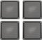 Sxhlseller 4Pcs 140mm Fan Dust Filter Mesh, Magnetic Dust Cover Computer Fan Filter Grills PC Cooler Filter Dust Proof PVC Cover (Black)